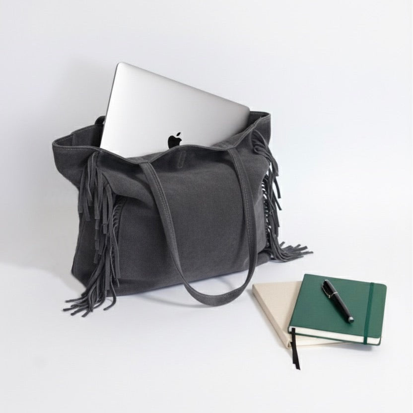 BOLSO GABRIELLA GRIS PIEL