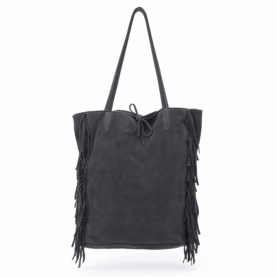 BOLSO GABRIELLA GRIS PIEL