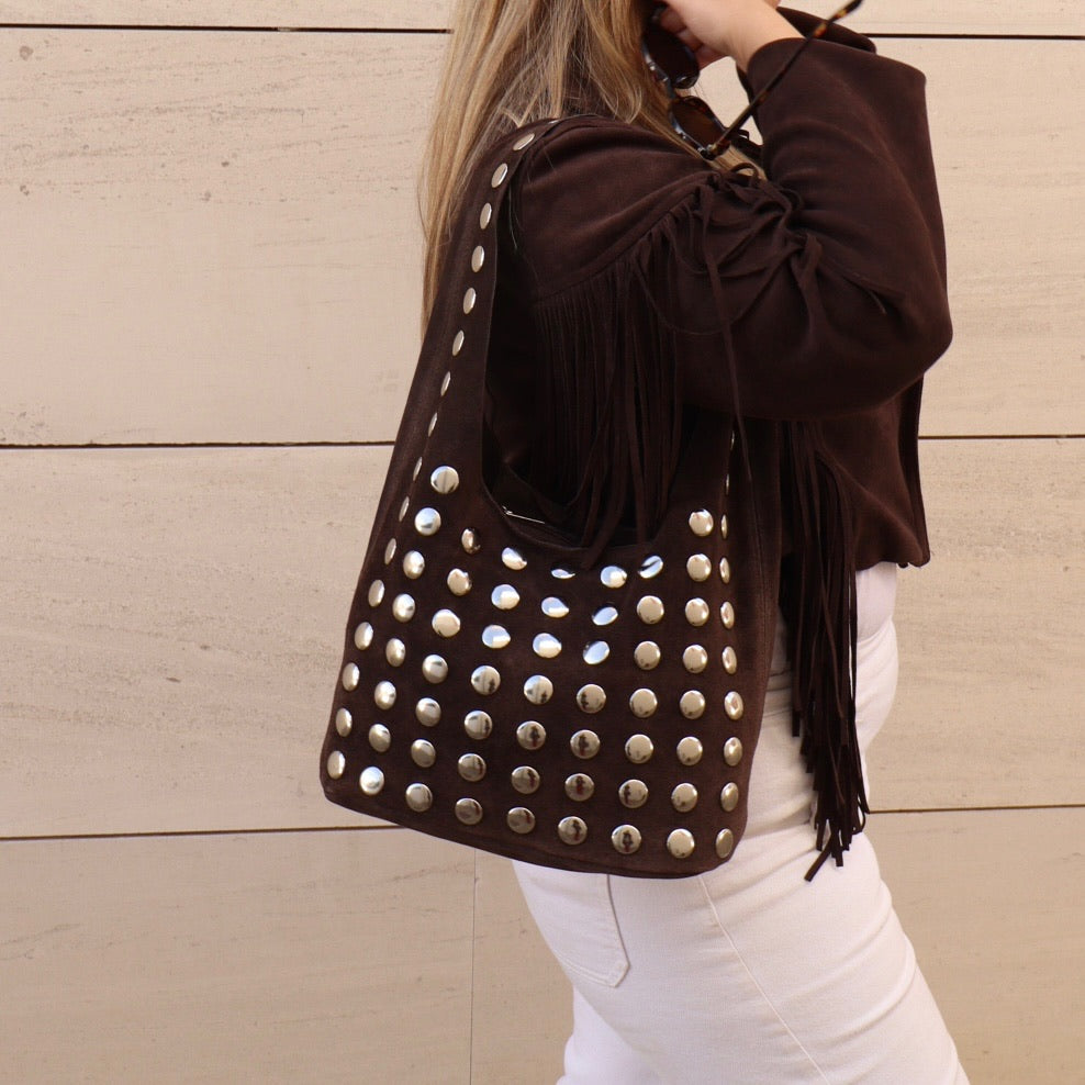 BOLSO NICOLETA CHOCOLATE PIEL