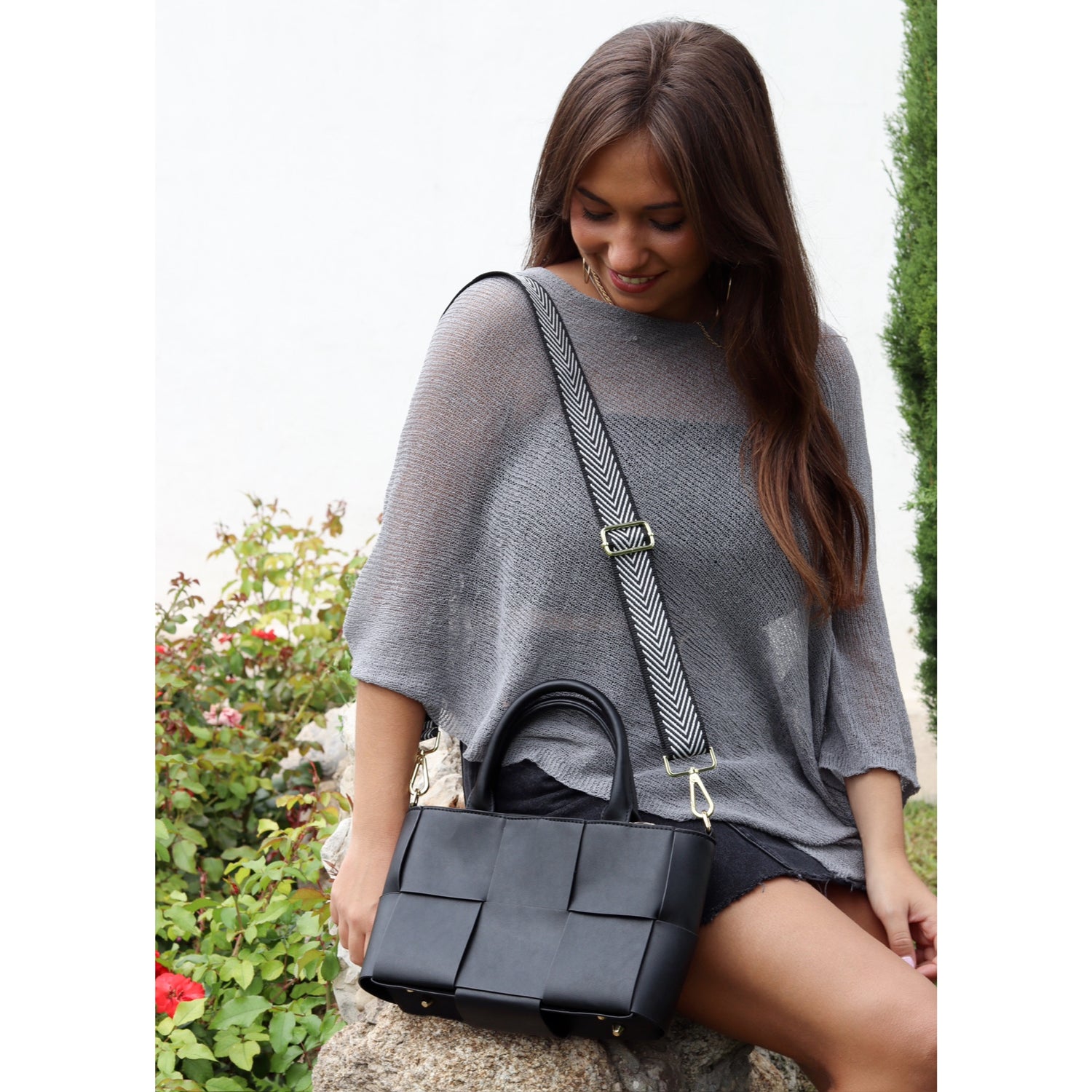 CORREA BOLSO TWIST NEGRO