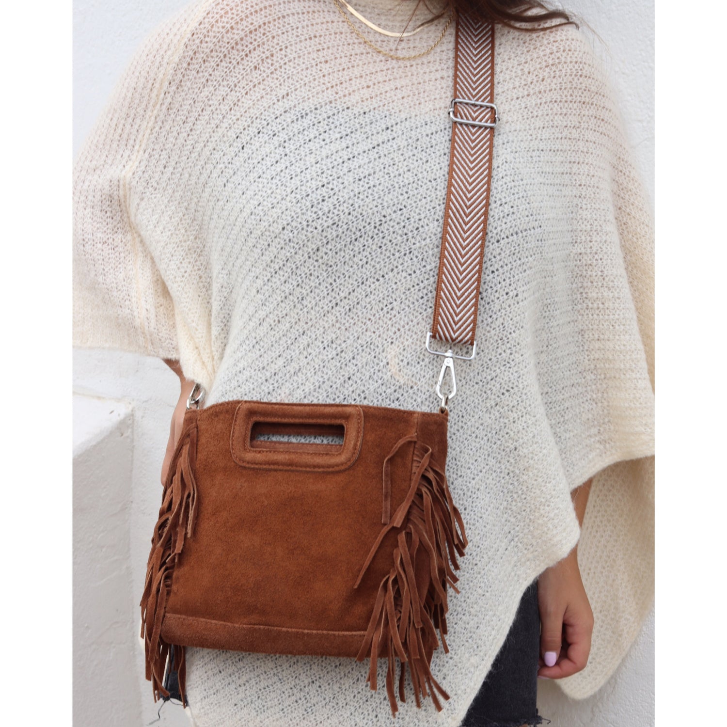 CORREA BOLSO TWIST CAMEL