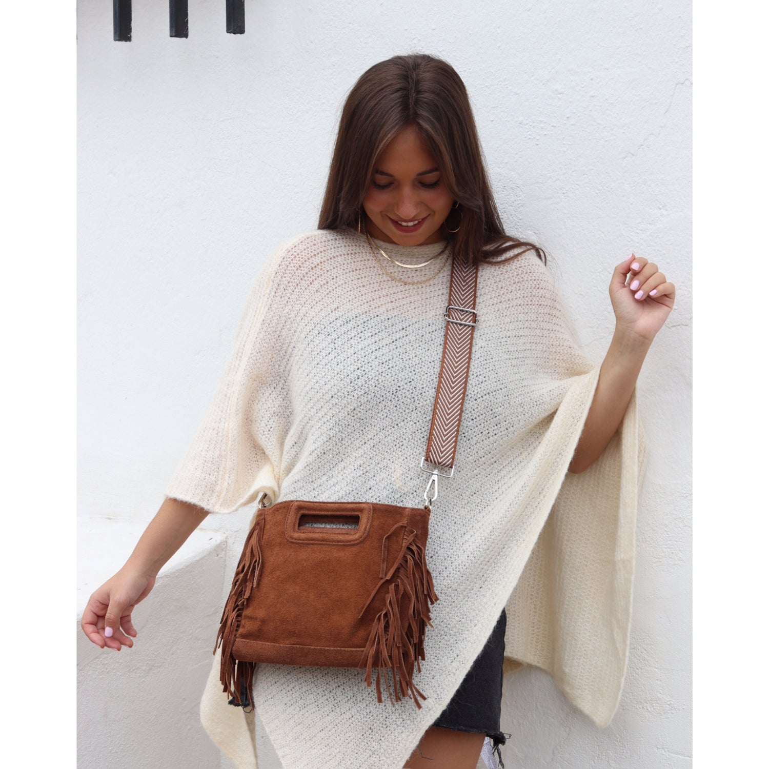 CORREA BOLSO TWIST CAMEL
