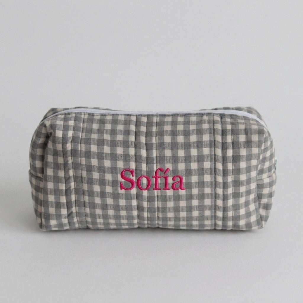 ESTUCHE VICHY GRIS